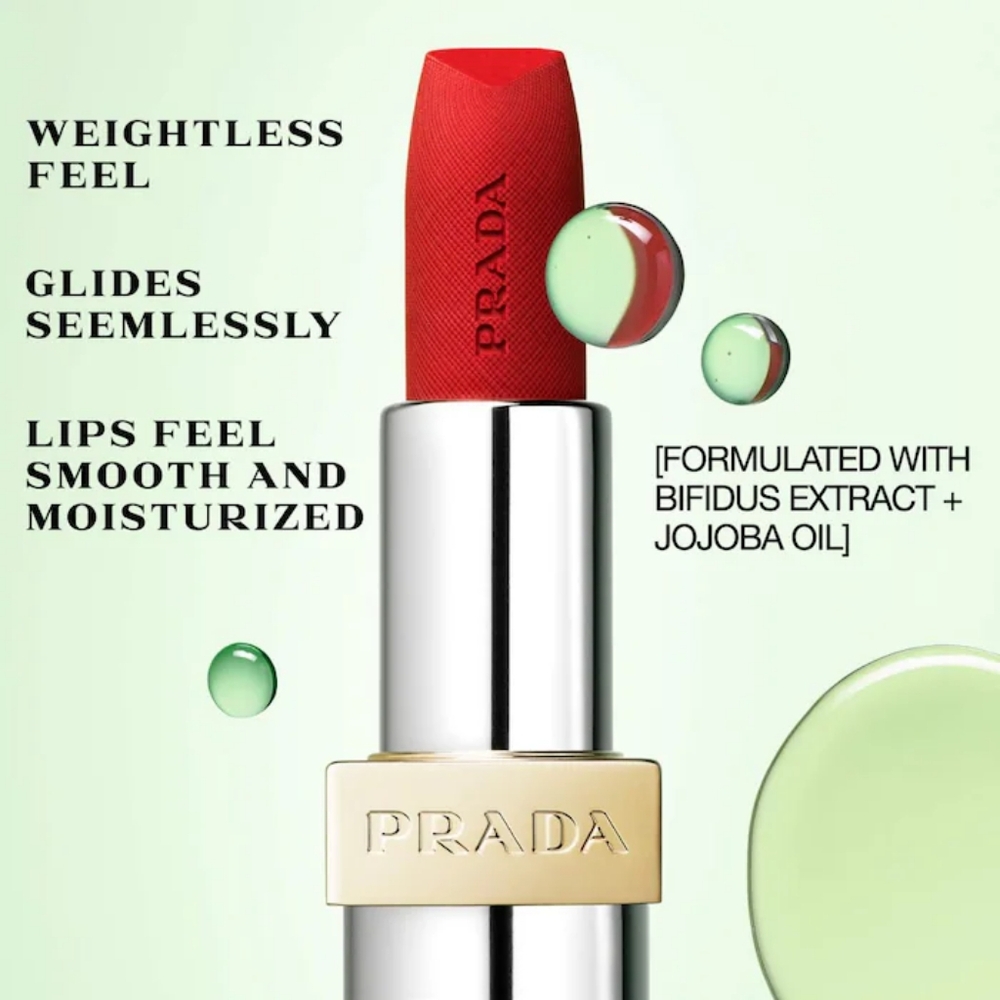 NEW PRADA MONOCHROME HYPER MATTE REFILLABLE LIPSTICK IN B03 MAHOGANY - Picture 4 of 11